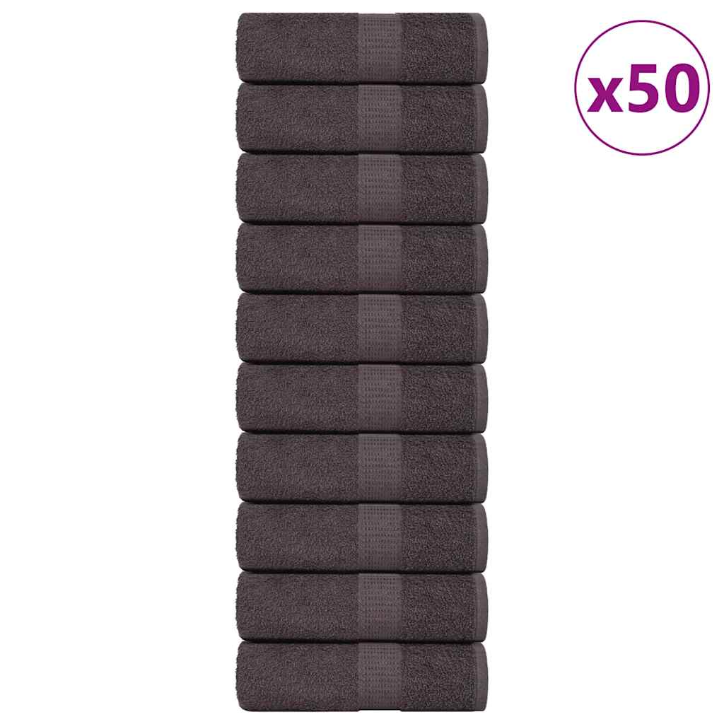 Soap Towels 50 pcs Anthracite 30x30 cm 360 gsm 100% Cotton - The Home Maker