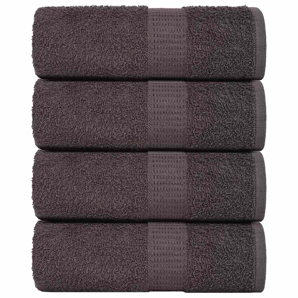 Guest Towels 4 pcs Anthracite 30x50 cm 360 gsm 100% Cotton - Merkel Designers