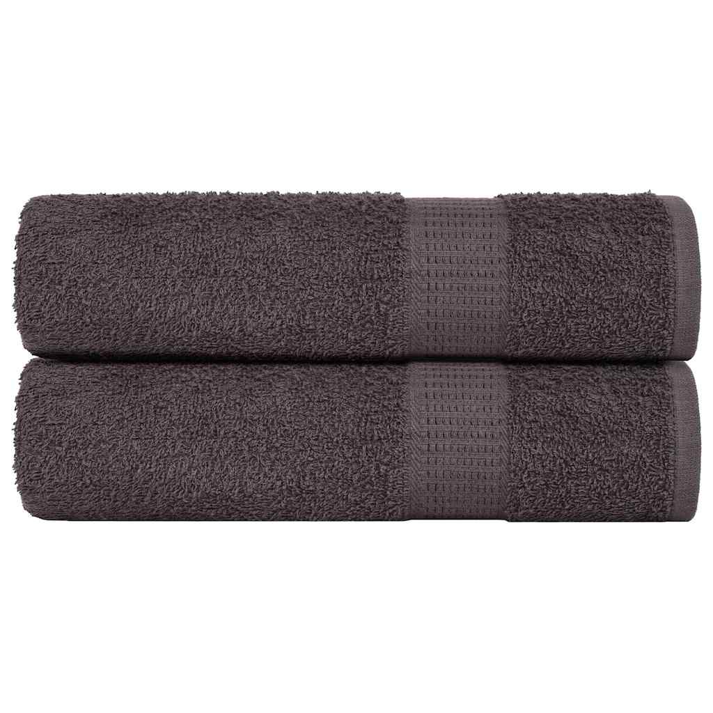 Shower Towels 2 pcs Anthracite 70x140 cm 360 gsm 100% Cotton - Merkel Designers