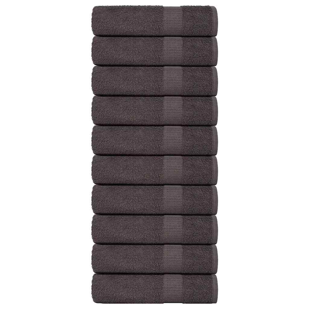 Shower Towels 10 pcs Anthracite 70x140 cm 360 gsm 100% Cotton - Discount Dealers