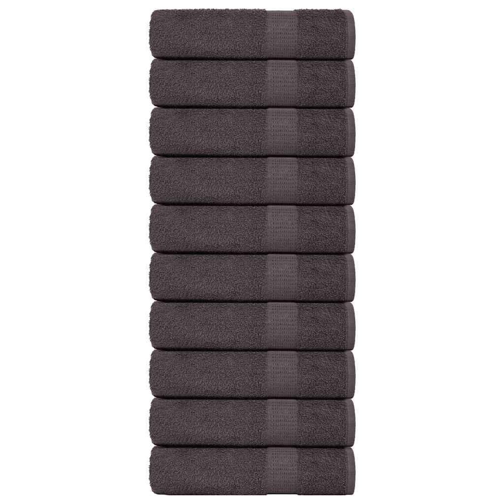 Bath Towels 10 pcs Anthracite 100x150 cm 360 gsm 100% Cotton - Sid & Sam