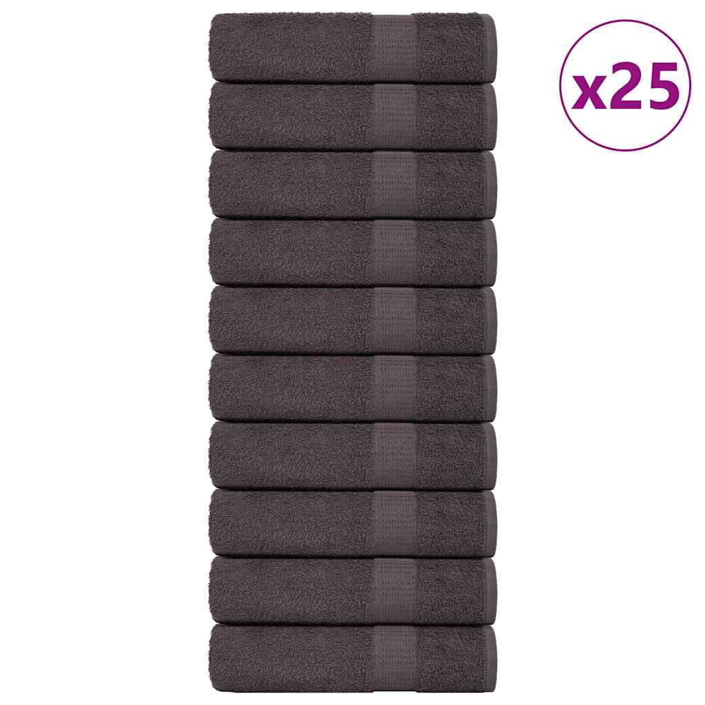 Bath Towels 25 pcs Anthracite 100x150 cm 360 gsm 100% Cotton - Style and Chic