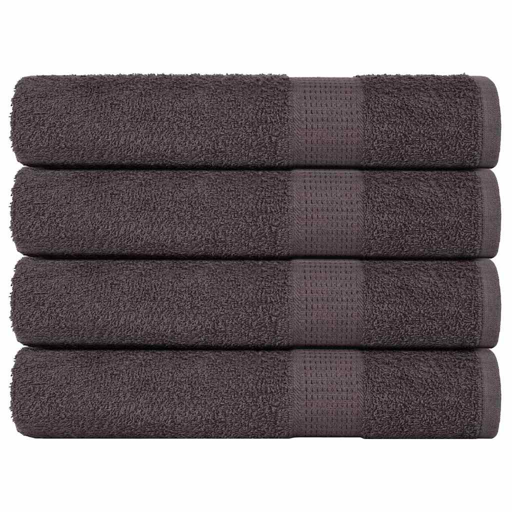 Sauna Towels 4 pcs Anthracite 80x200 cm 360 gsm 100% Cotton - Merkel Designers