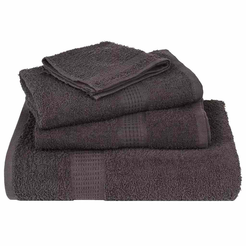 Towels 25 pcs Anthracite 100x200 cm 360 gsm 100% Cotton - Casper Homes