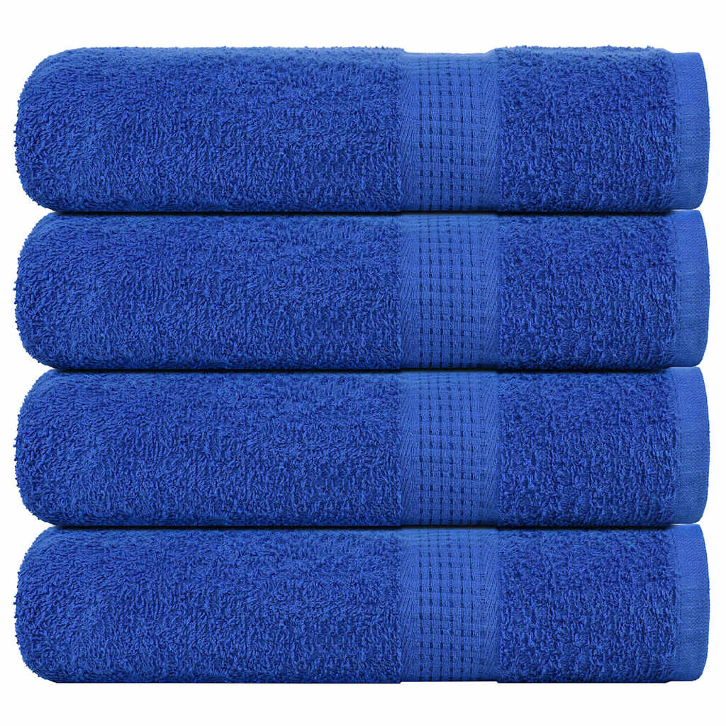 Shower Towels 4 pcs Blue 70x140 cm 360 gsm 100% Cotton - Charlotte Dunes