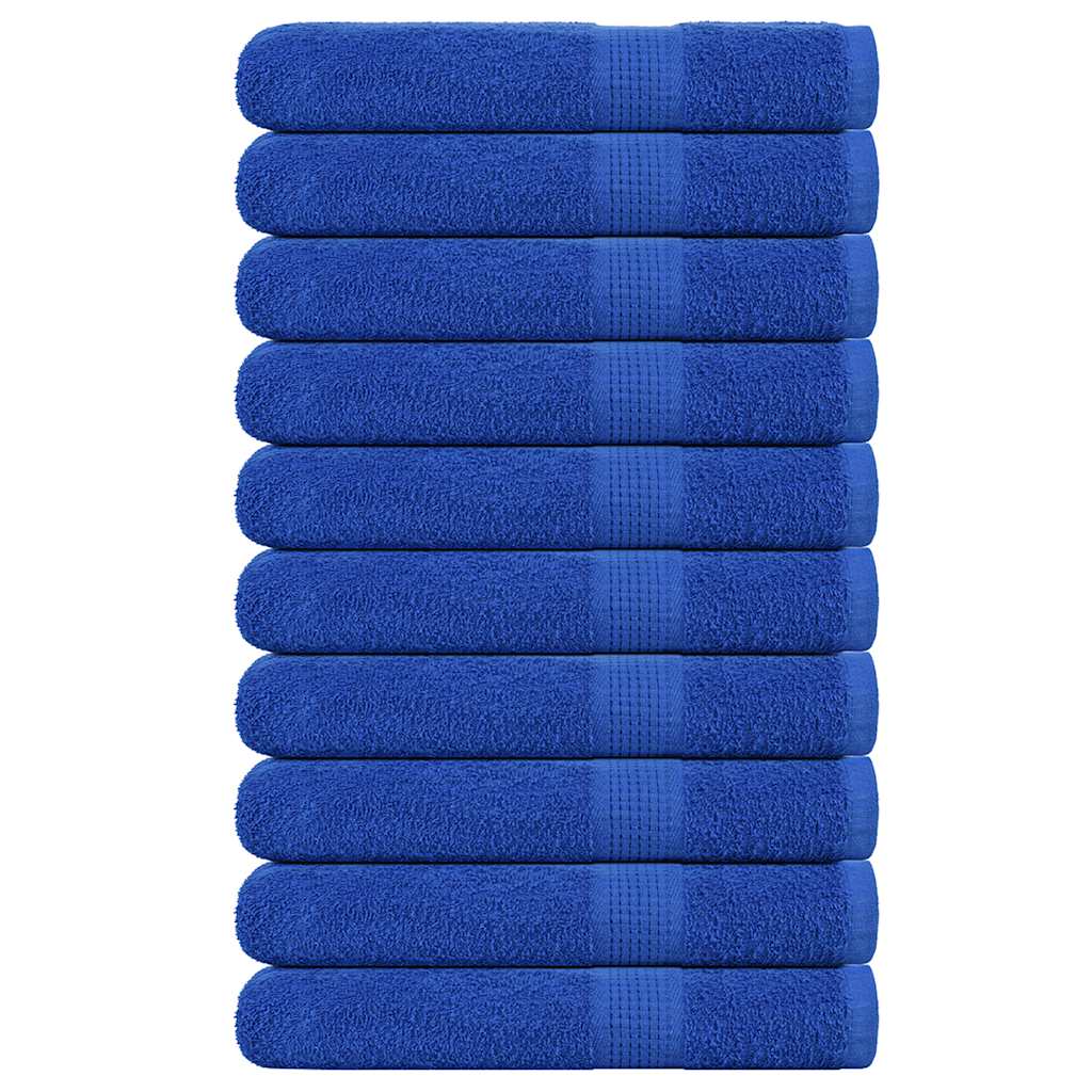 Sauna Towels 10 pcs Blue 80x200 cm 360 gsm 100% Cotton - R and M Furniture