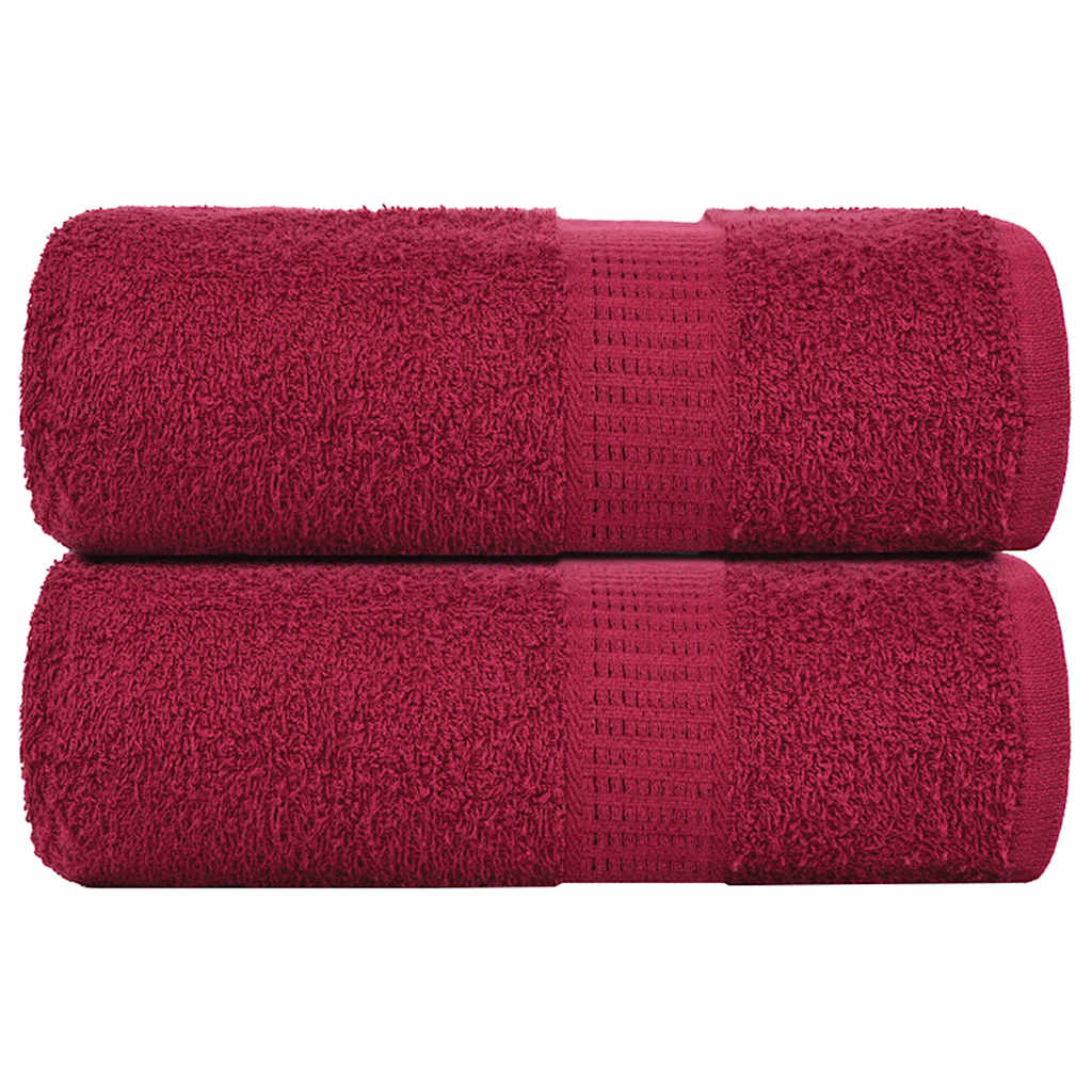 Soap Towels 2 pcs Bordeaux 30x30 cm 360 gsm 100% Cotton - All Things Good