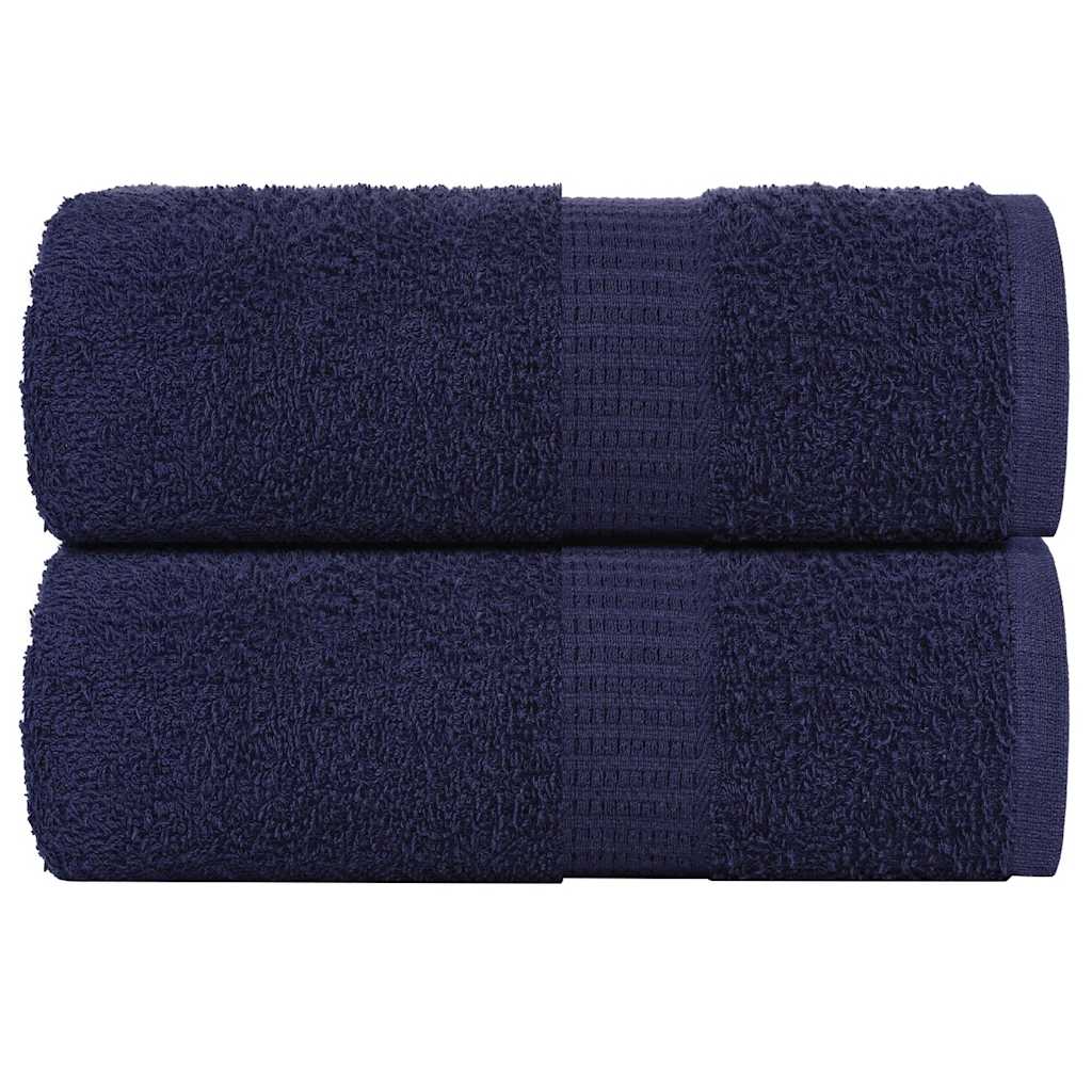Soap Towels 2 pcs Navy Blue 30x30 cm 360 gsm 100% Cotton - Merlin Deals