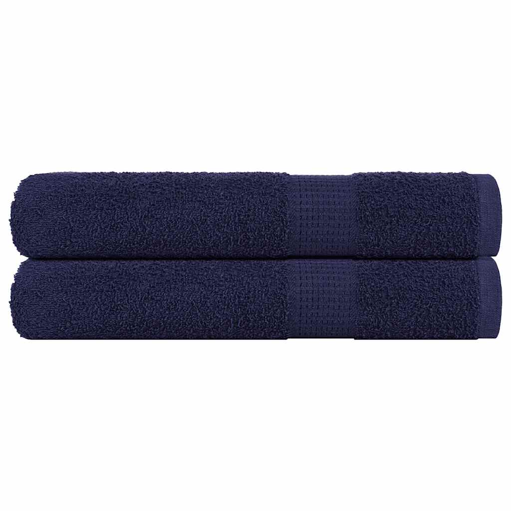 Sauna Towels 2 Pieces Navy Blue 80x200 cm 360 gsm 100% Cotton - All Things Good