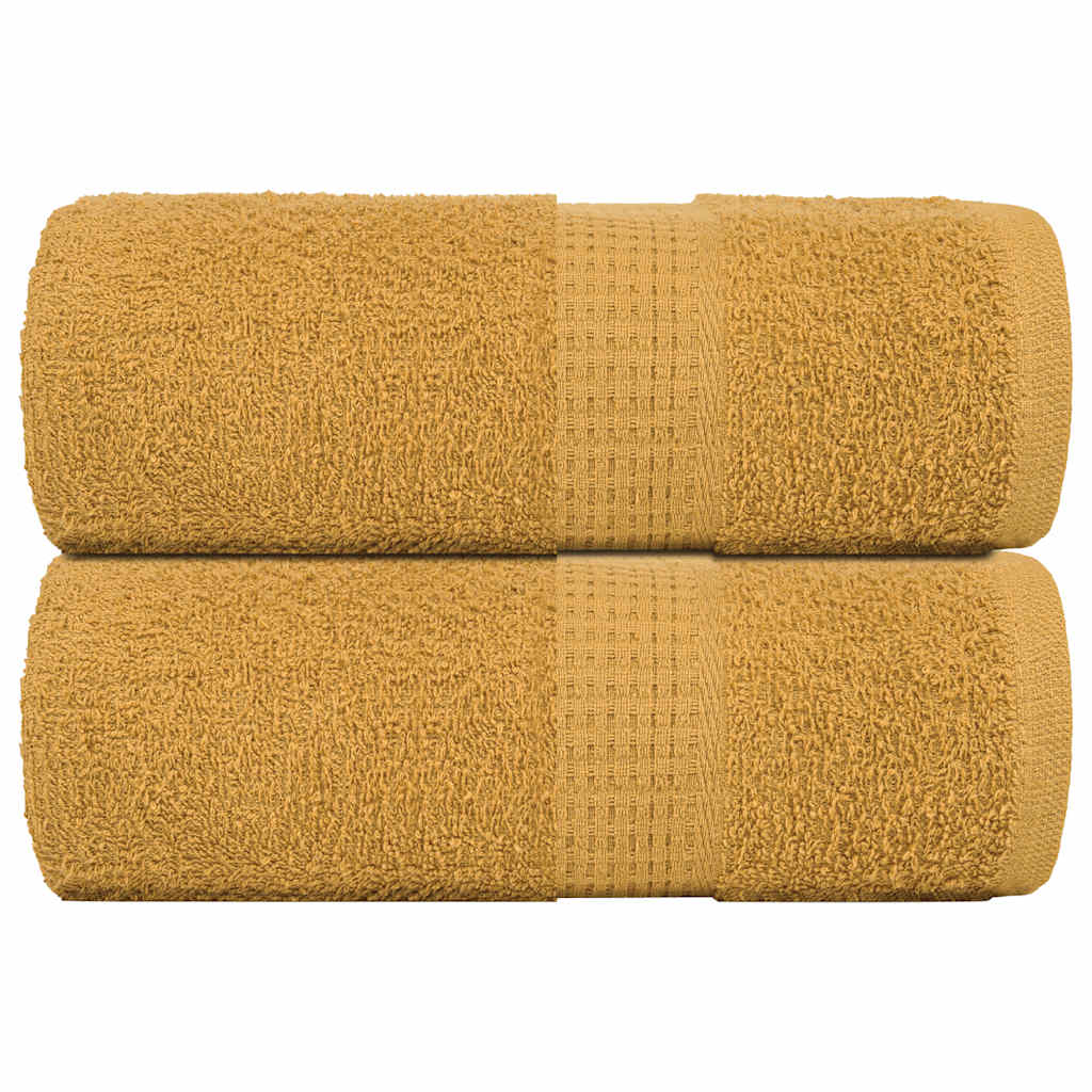 Soap Towels 2 pcs Gold 30x30 cm 360 gsm 100% Cotton - Casper Homes