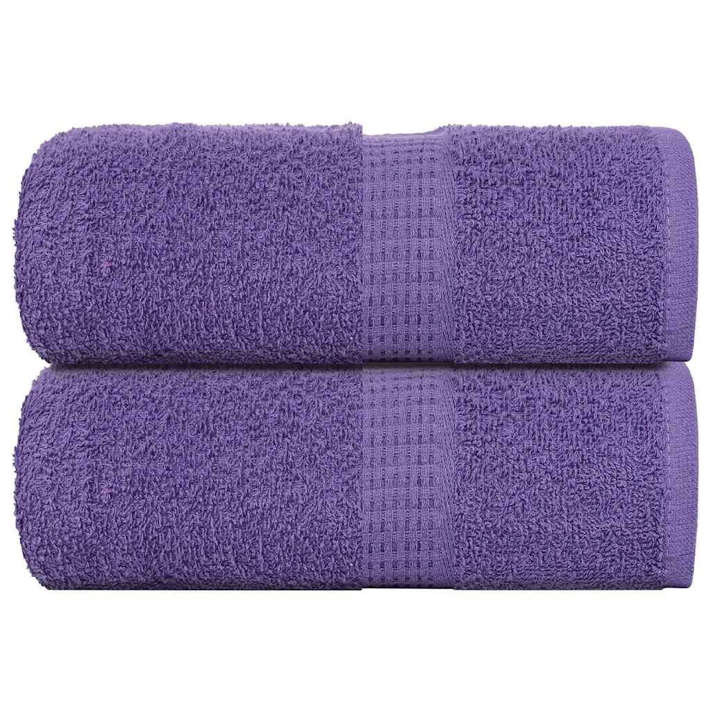 Soap Towels 2 pcs Purple 30x30 cm 360 gsm 100% Cotton - Casper Homes