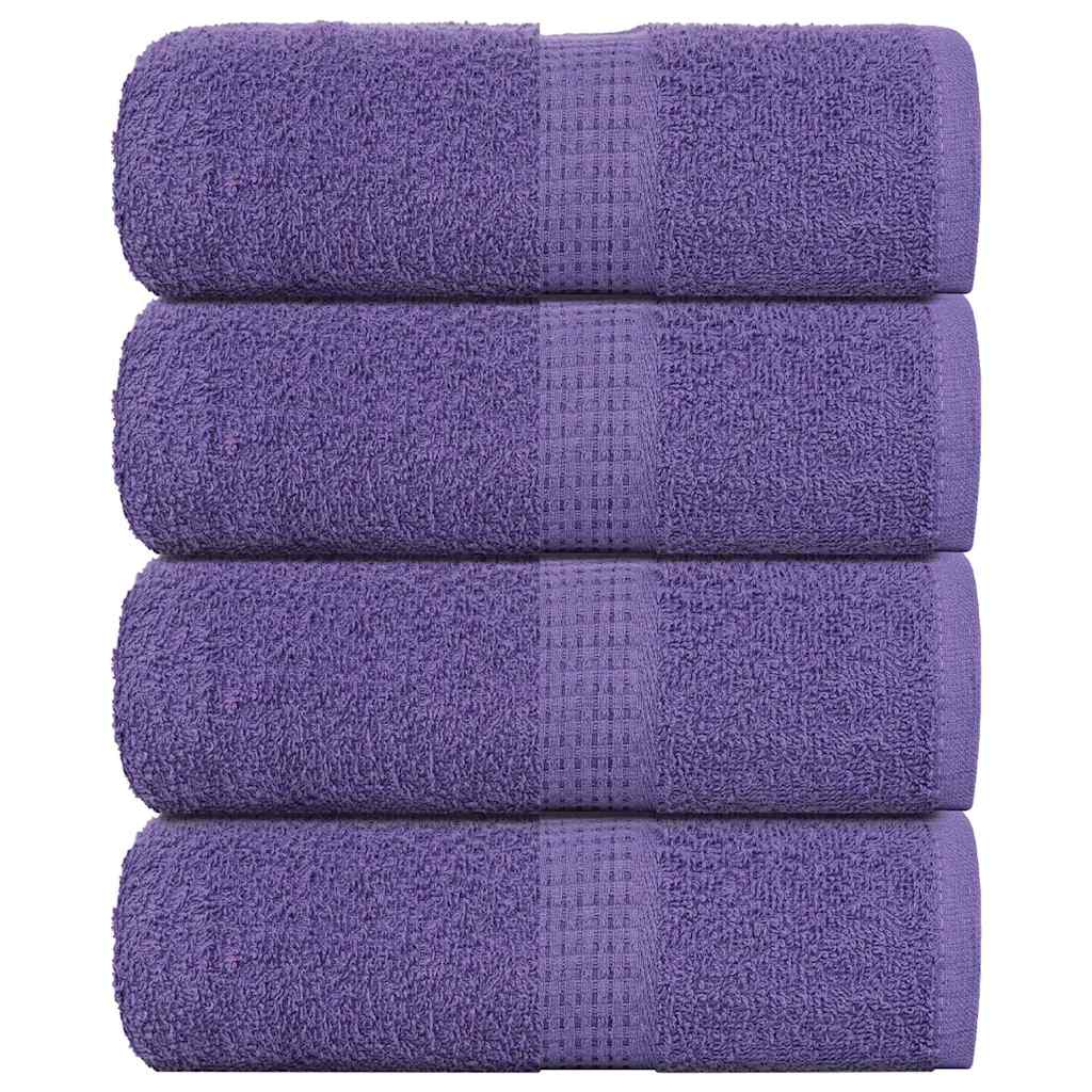 Soap Towels 4 pcs Purple 30x30 cm 360 gsm 100% Cotton - Brittle & Co