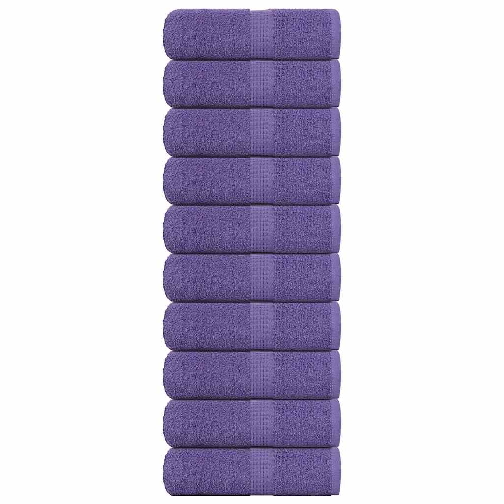 Soap Towels 10 pcs Purple 30x30 cm 360 gsm 100% Cotton - Merkel Designers