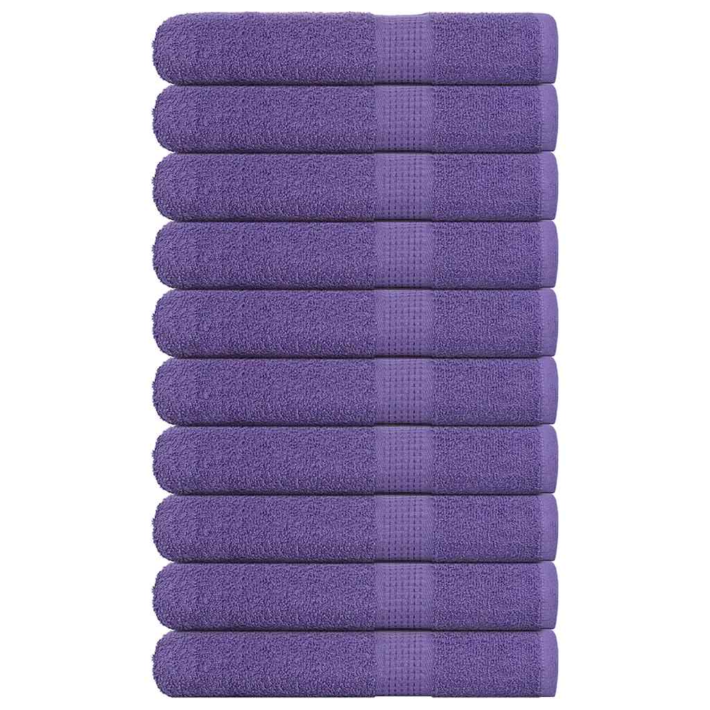 Sauna Towels 10 pcs Purple 80x200 cm 360 gsm 100% Cotton - Design Hut