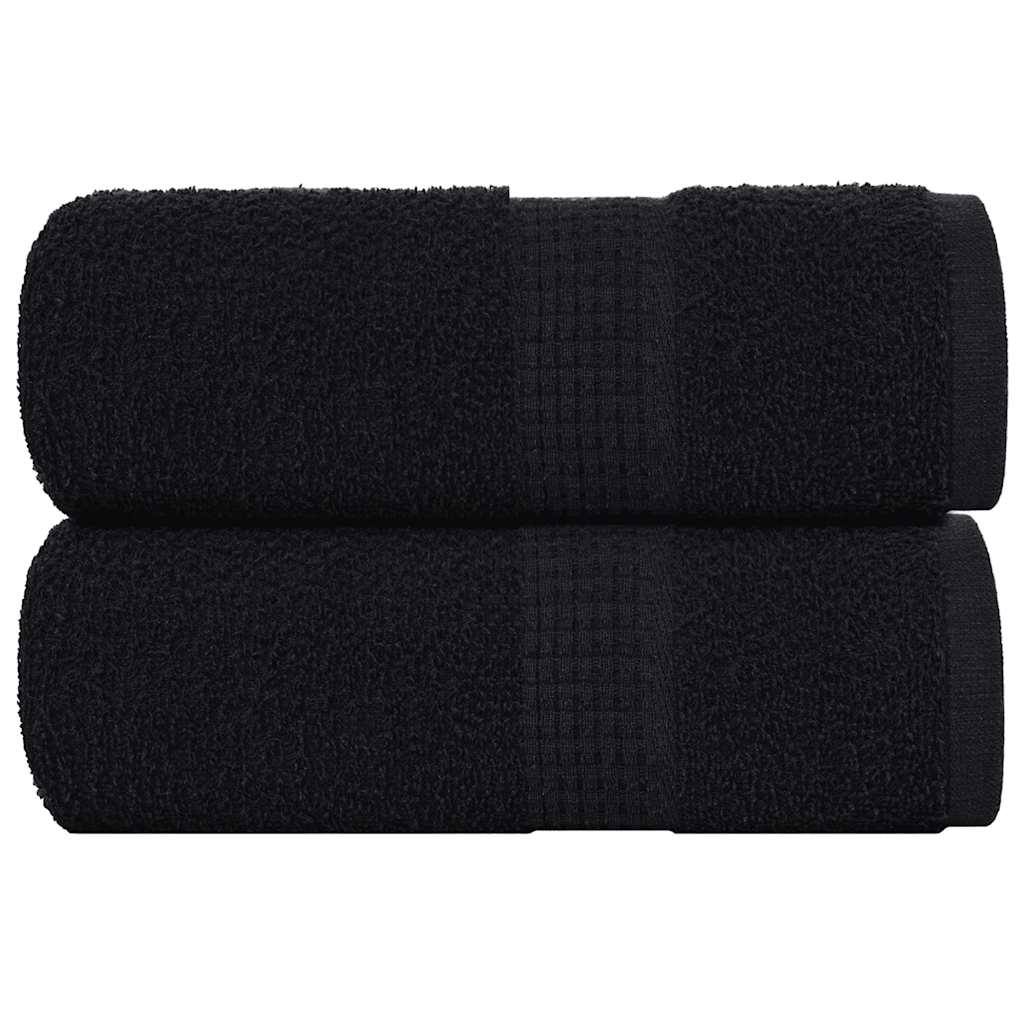 Soap Towels 2 pcs Black 30x30 cm 360 gsm 100% Cotton - Sid & Sam