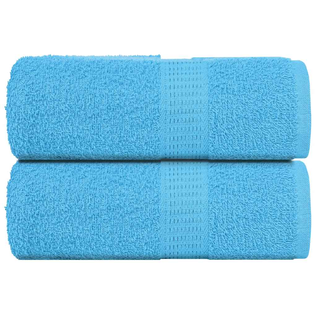 Soap Towels 2 pcs Turquoise 30x30 cm 360 gsm 100% Cotton - Design Hut