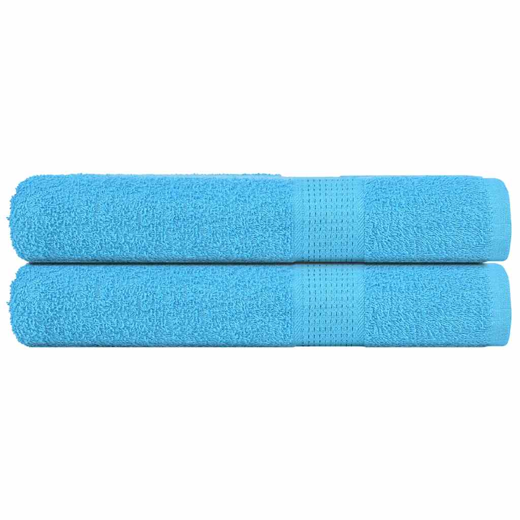 Sauna Towels 2 pcs Turquoise 80x200 cm 360 gsm 100% Cotton - Direct Imports
