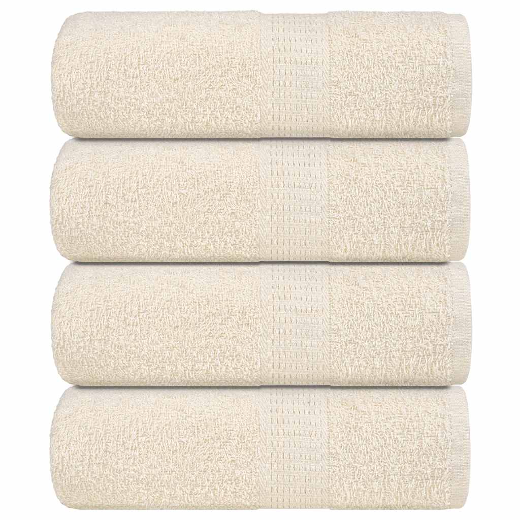 Soap Towels 4 pcs Cream 30x30 cm 360 gsm 100% Cotton - Charlotte Dunes