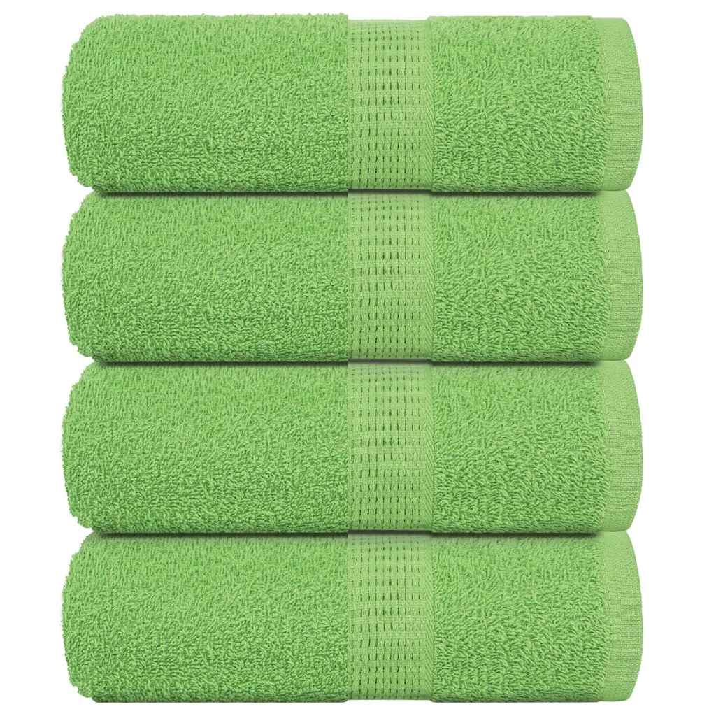 Soap Towels 4 pcs Apple Green 30x30 cm 360 gsm 100% Cotton - Merkel Designers