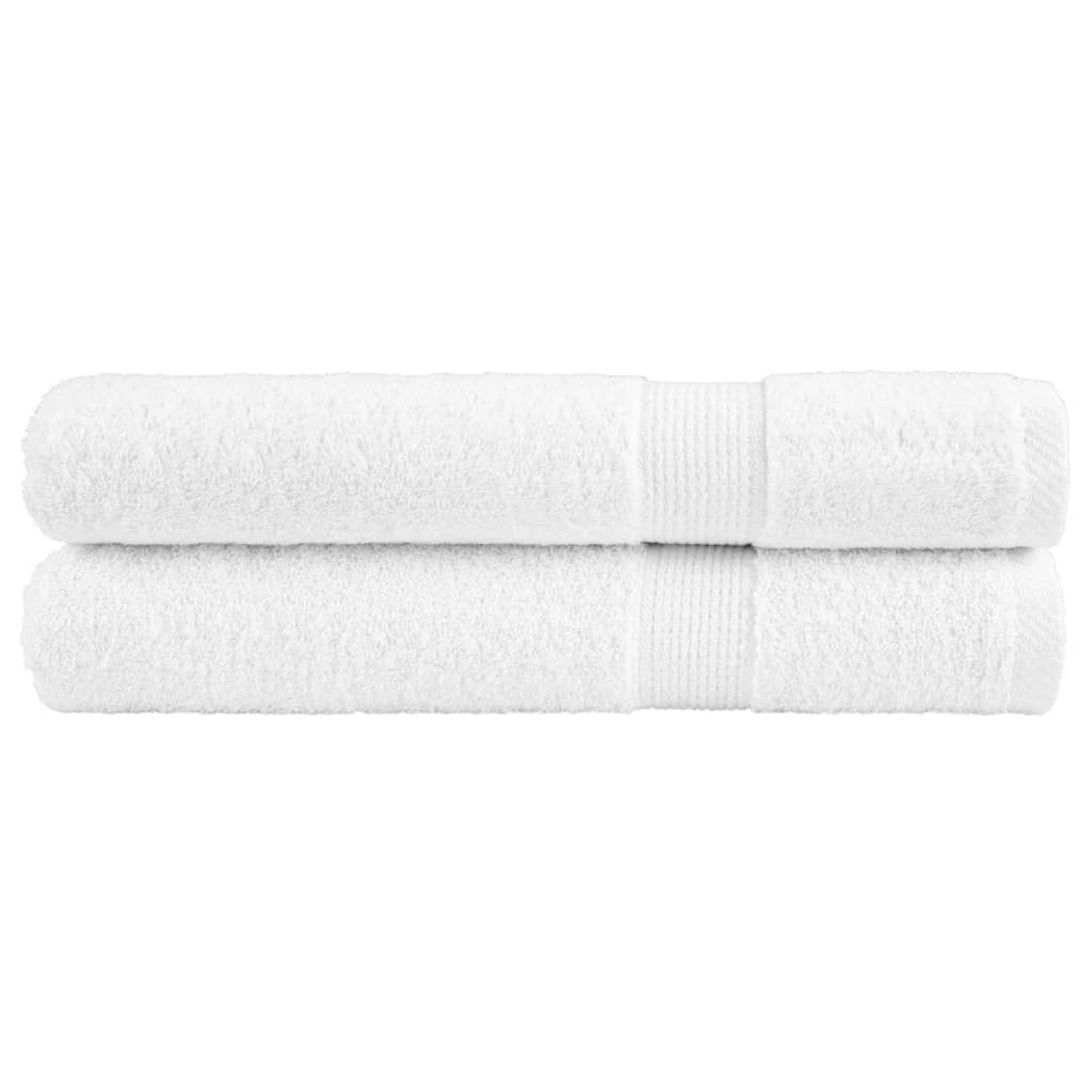 Premium Sauna Towels SOLUND 2pcs White 80x200cm 600gsm - Merkel Designers