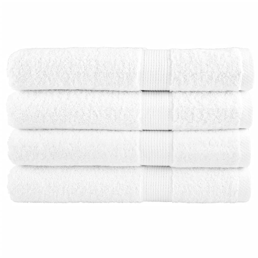 Premium Sauna Towels SOLUND 4pcs White 80x200cm 600gsm - Merkel Designers