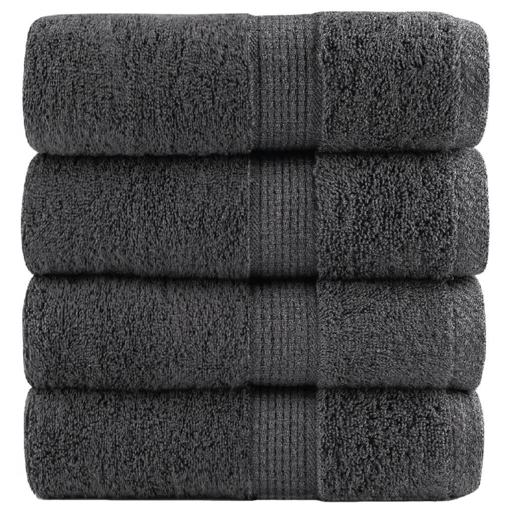 Premium Soap Towels SOLUND 4pcs Anthracite 30x30cm 600gsm - All Things Good