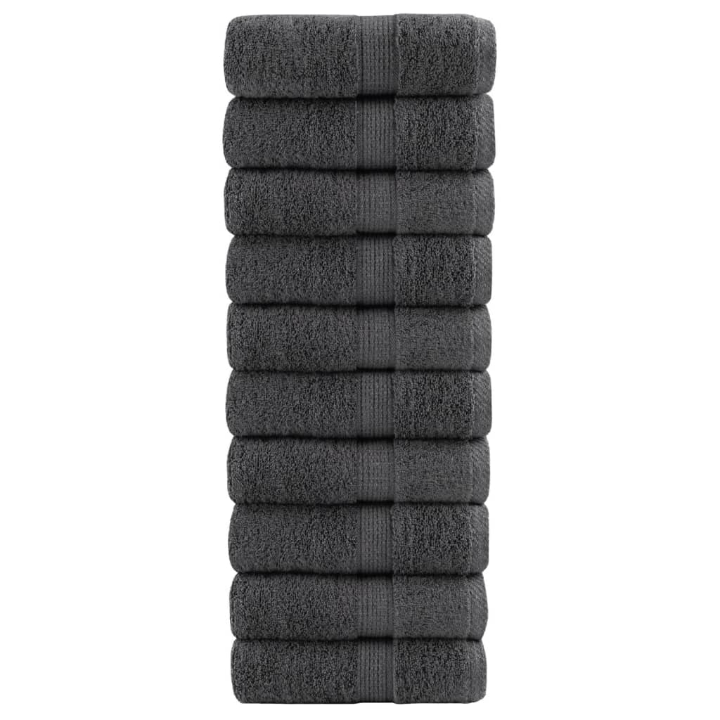 Premium Soap Towels SOLUND 10pcs Anthracite 30x30cm 600gsm - All Things Good