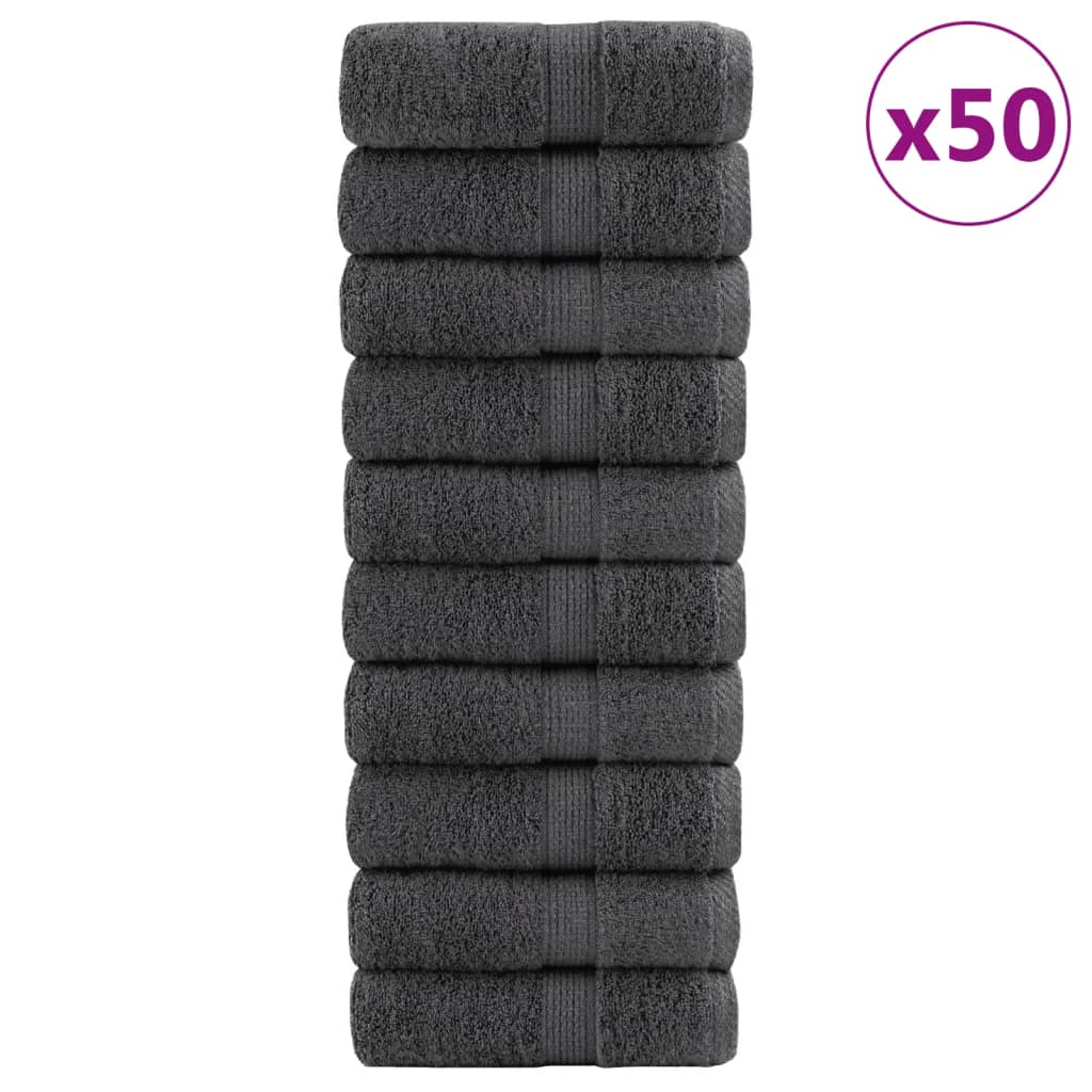 Premium Soap Towels SOLUND 50pcs Anthracite 30x30cm 600gsm - All Things Good