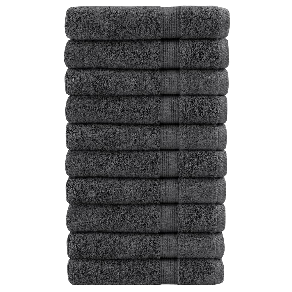 Premium Sauna Towels SOLUND 10pcs Anthracite 80x200cm 600gsm - Merkel Designers