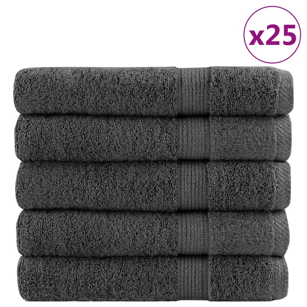 Premium Sauna Towels SOLUND 25pcs Anthracite 80x200cm 600gsm - Merkel Designers