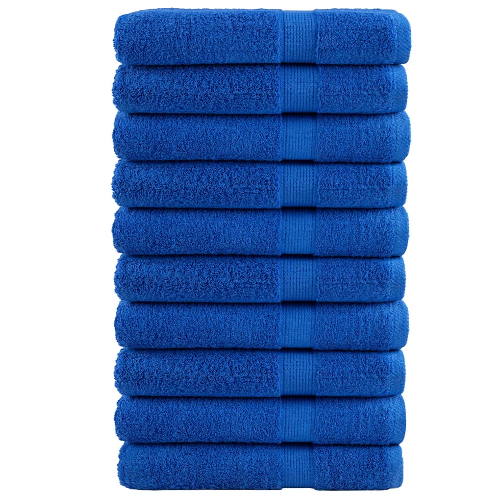 Premium Sauna Towels SOLUND 10pcs Blue 80x200cm 600gsm - Merkel Designers