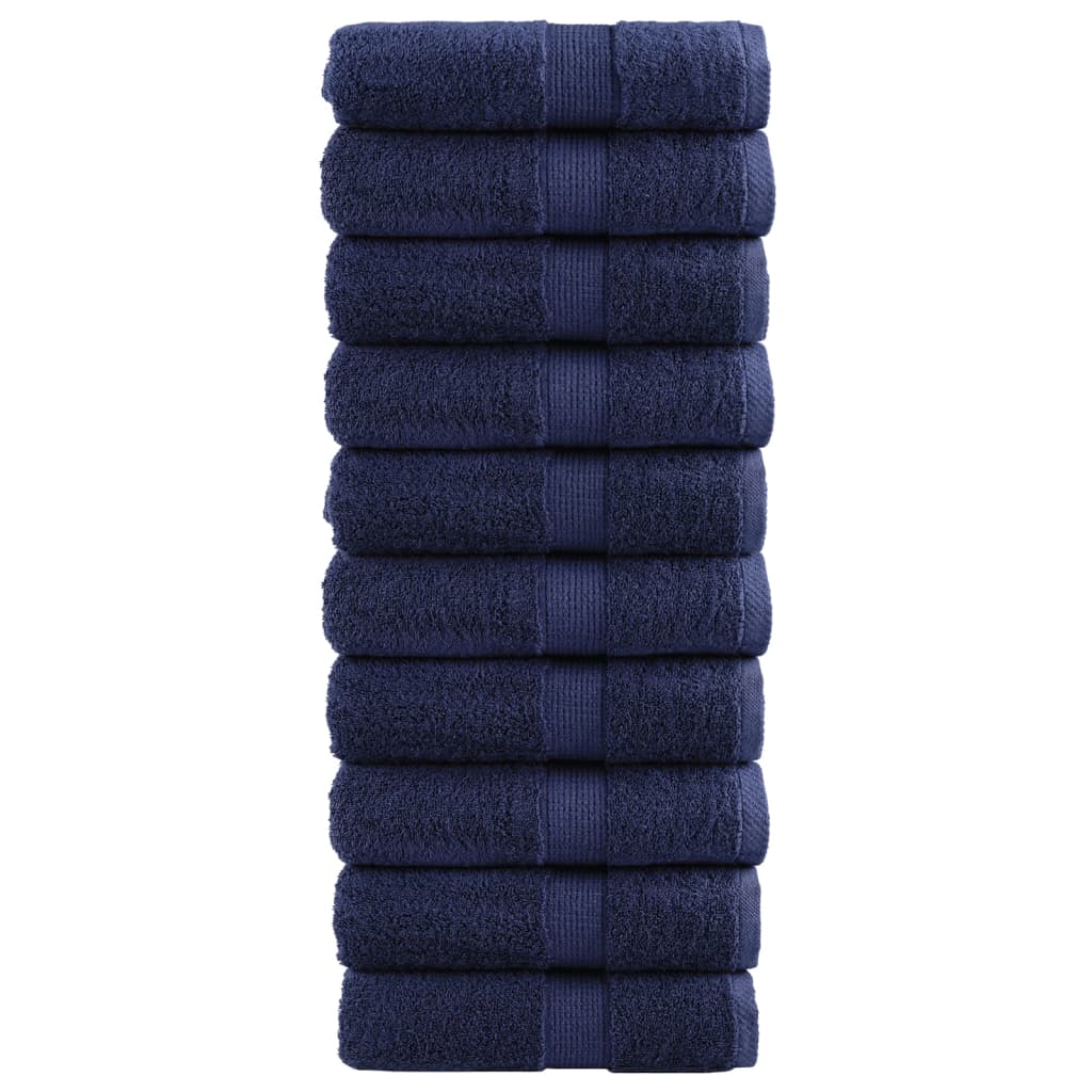 Premium Soap Towels SOLUND 10pcs Navy Blue 30x30cm 600gsm - All Things Good