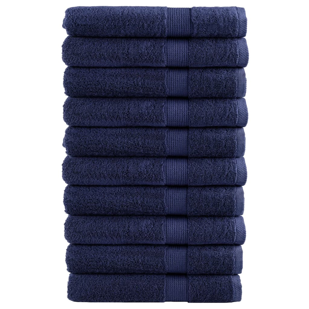 Premium Sauna Towels SOLUND 10pcs Navy Blue 80x200cm 600gsm - Merkel Designers
