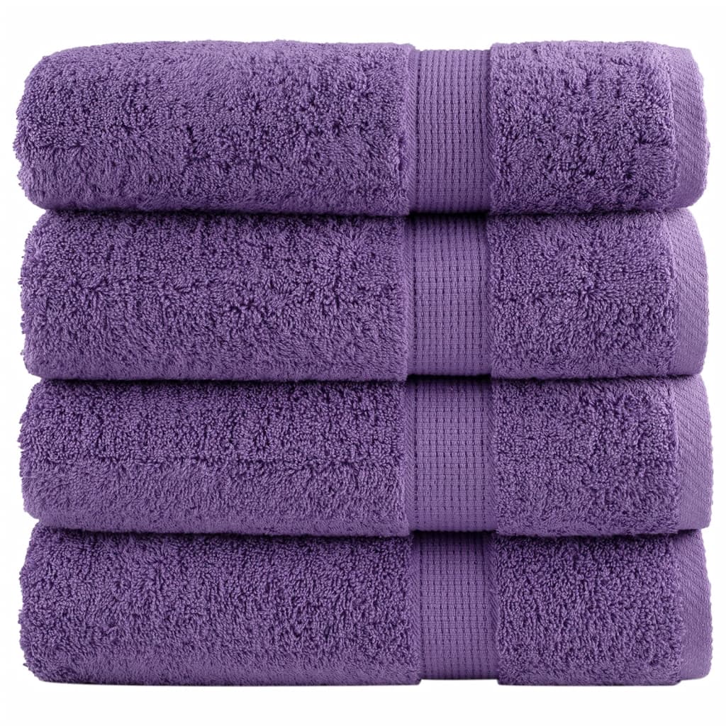 Premium Bath Towels SOLUND 4 pcs 100x150 cm 600 gsm - vid-137360 - Direct Imports