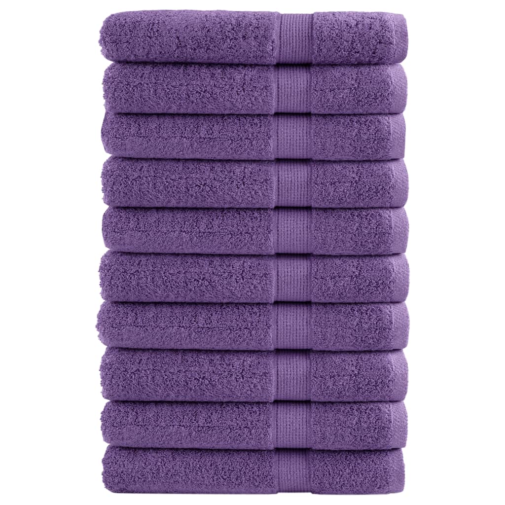 Premium Sauna Towels SOLUND 10 pcs Purple 80x200 cm 600 gsm - Merkel Designers