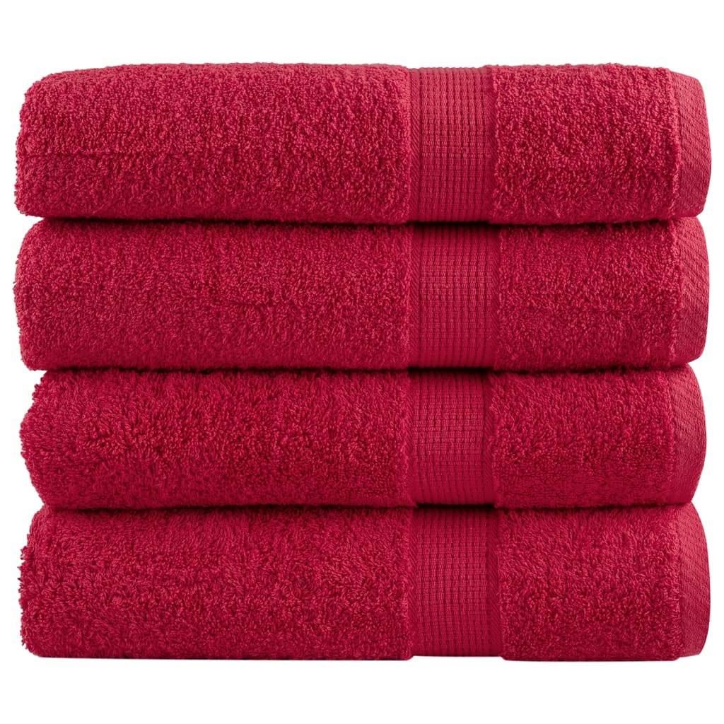 Premium Bath Towels SOLUND 4 pcs 100x150 cm 600 gsm - vid-137408 - Direct Imports