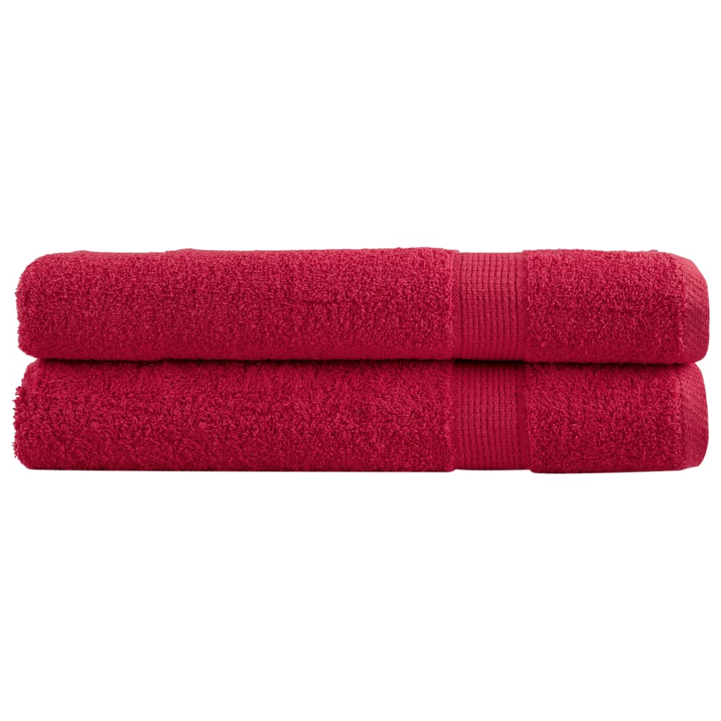 Premium Sauna Towels SOLUND 2 pcs Red 80x200 cm 600 gsm - Merkel Designers