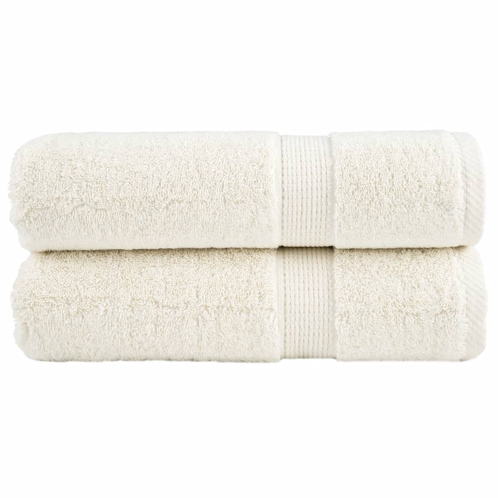 SOLMERE Premium Bath Towels 2 Pieces 100x150 cm 600 gsm - Charlotte Dunes