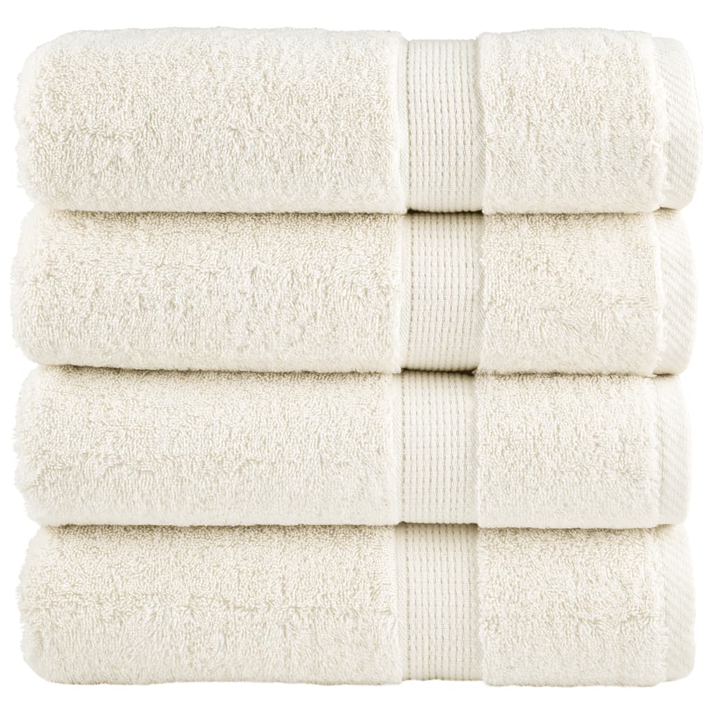 Premium Bath Towels SOLUND 4 pcs 100x150 cm 600 gsm - vid-137480 - Direct Imports