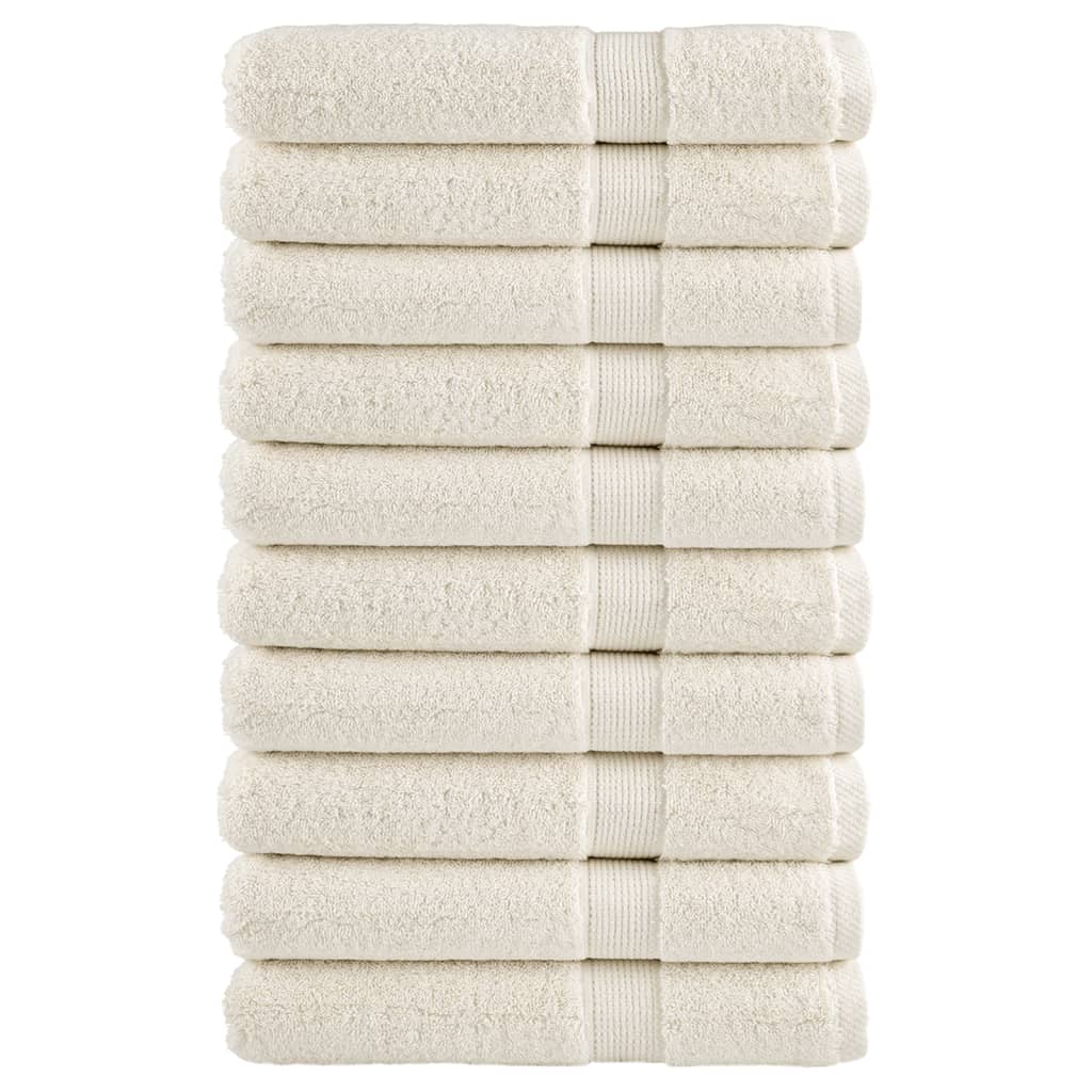 Premium Sauna Towels SOLUND 10 pcs Cream 80x200 cm 600 gsm - Merkel Designers