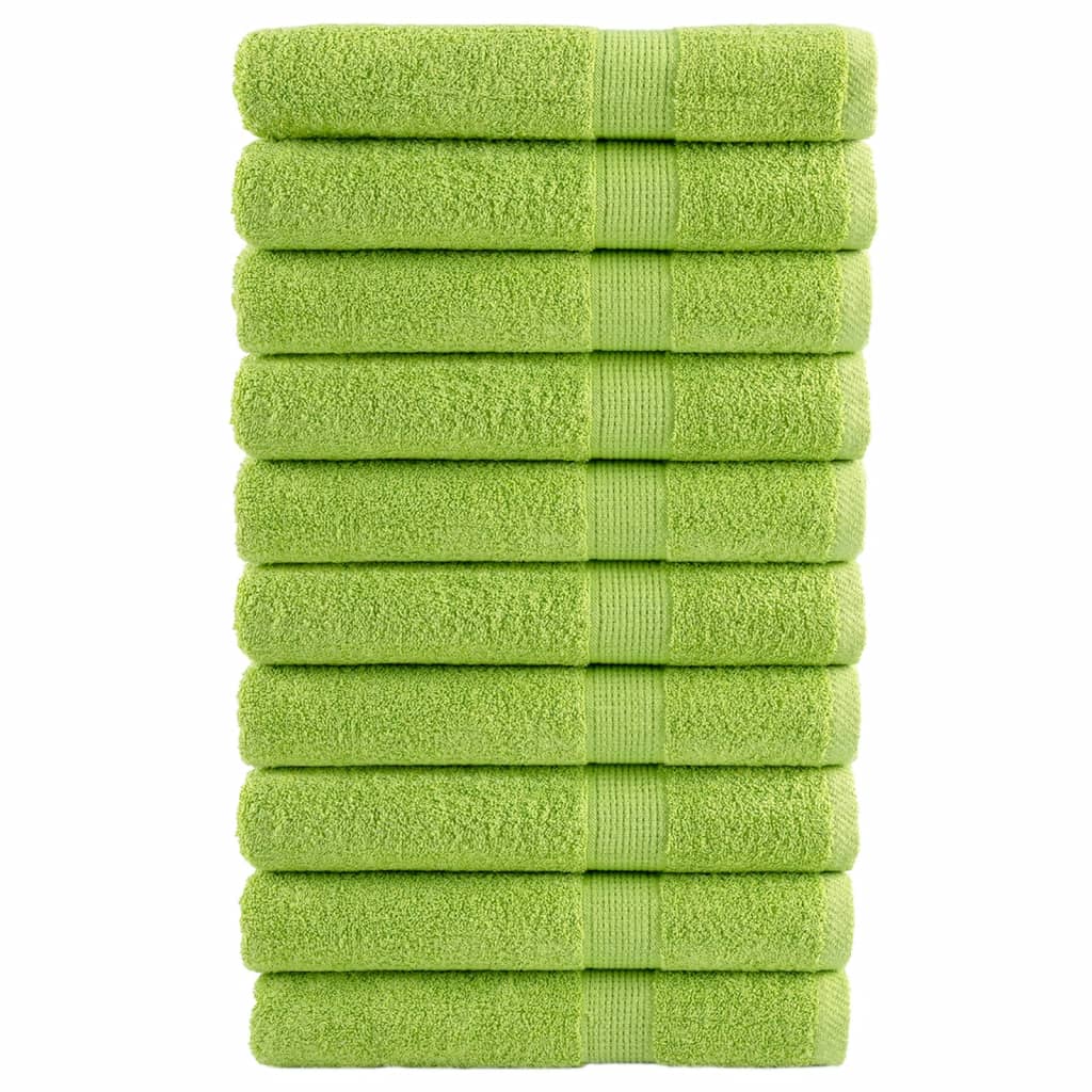 Premium Sauna Towels SOLUND 10 pcs Apple Green 80x200 cm 600 gsm - Merkel Designers