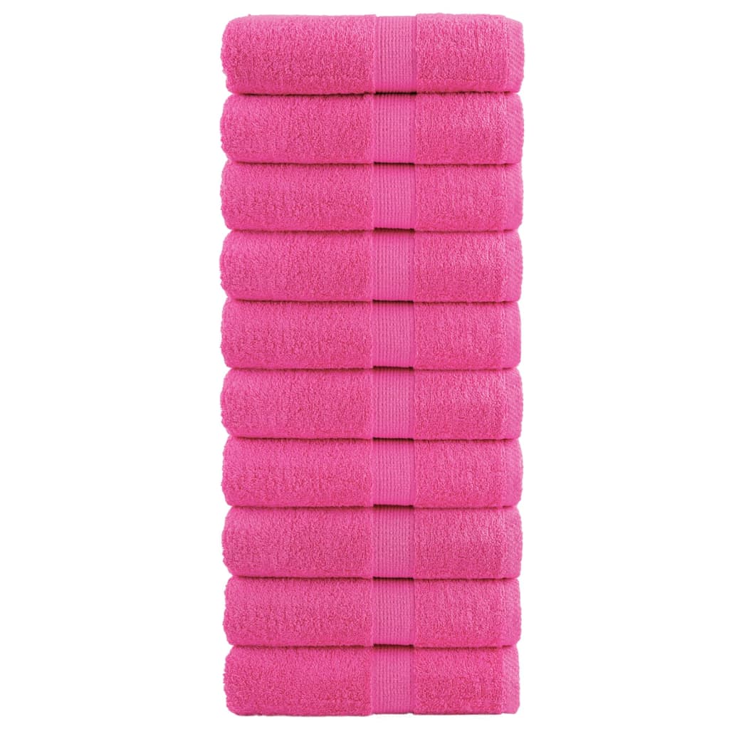 Premium Soap Towels SOLUND 10 pcs Pink 30x30 cm 600 gsm - All Things Good
