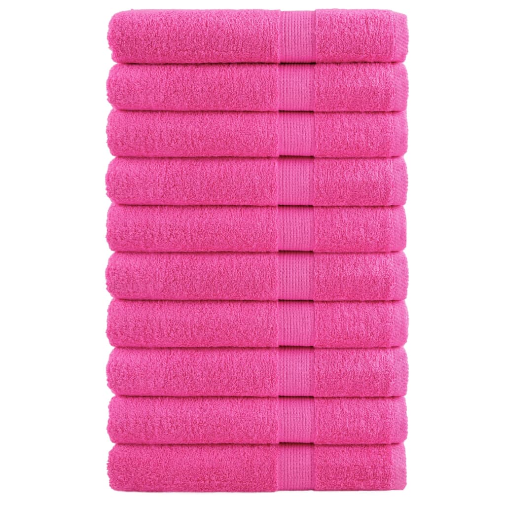 Premium Sauna Towels SOLUND 10 pcs Pink 80x200 cm 600 gsm - Merkel Designers