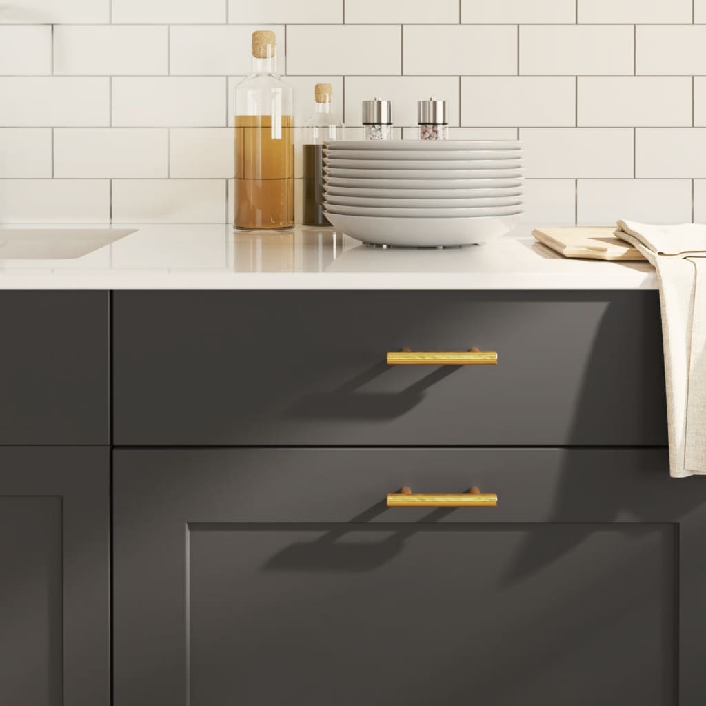 Cabinet Handles 20 Pcs Gold 64mm Stainless Steel - Tyrell & Tyrell