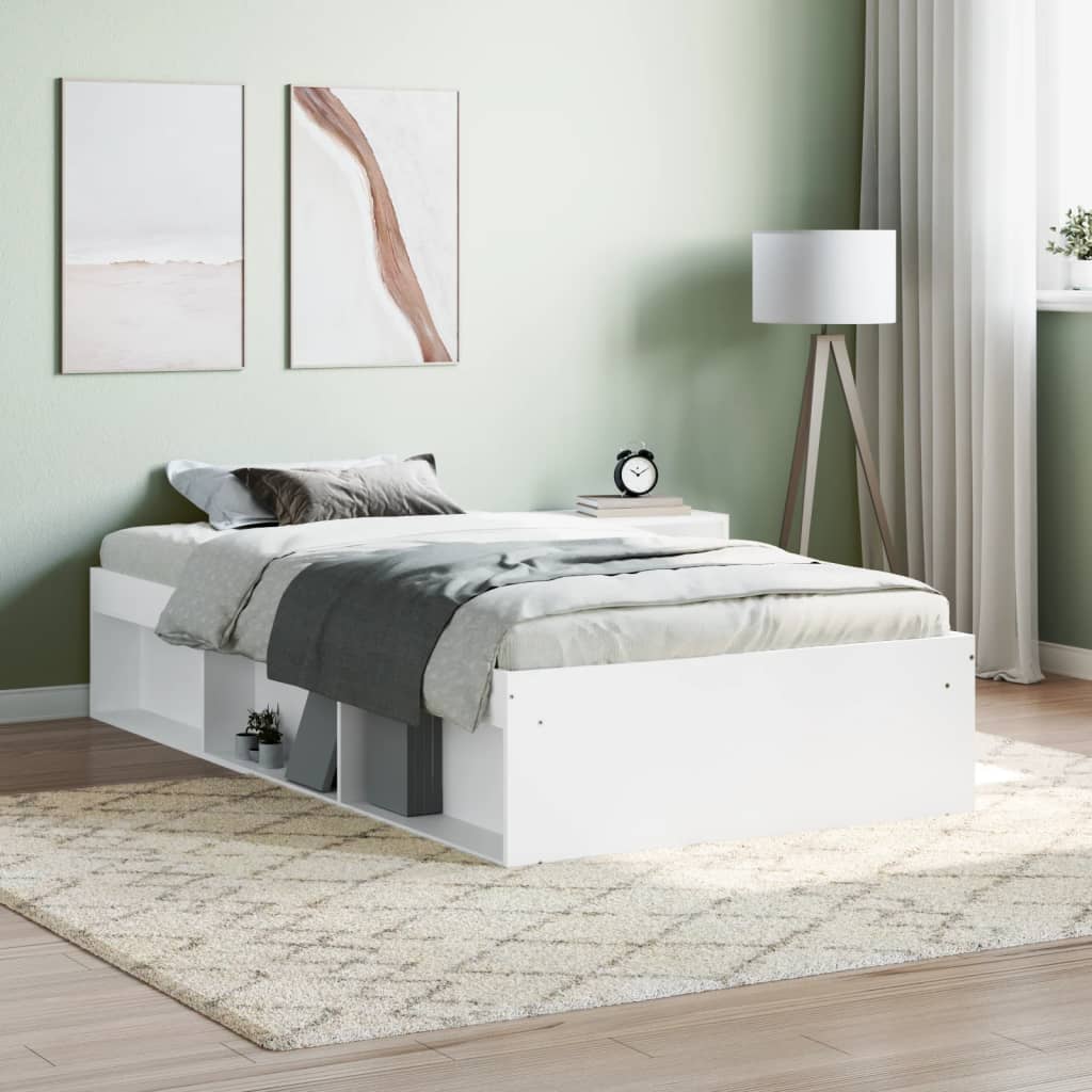 Bed Frame White 90x200 cm - Sid & Sam
