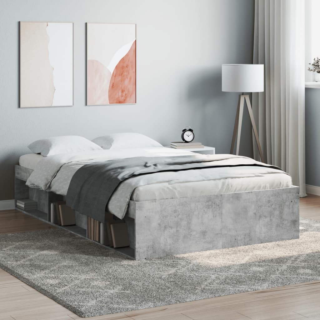 Bedframe Concrete Grey 120x200cm - The Home Maker