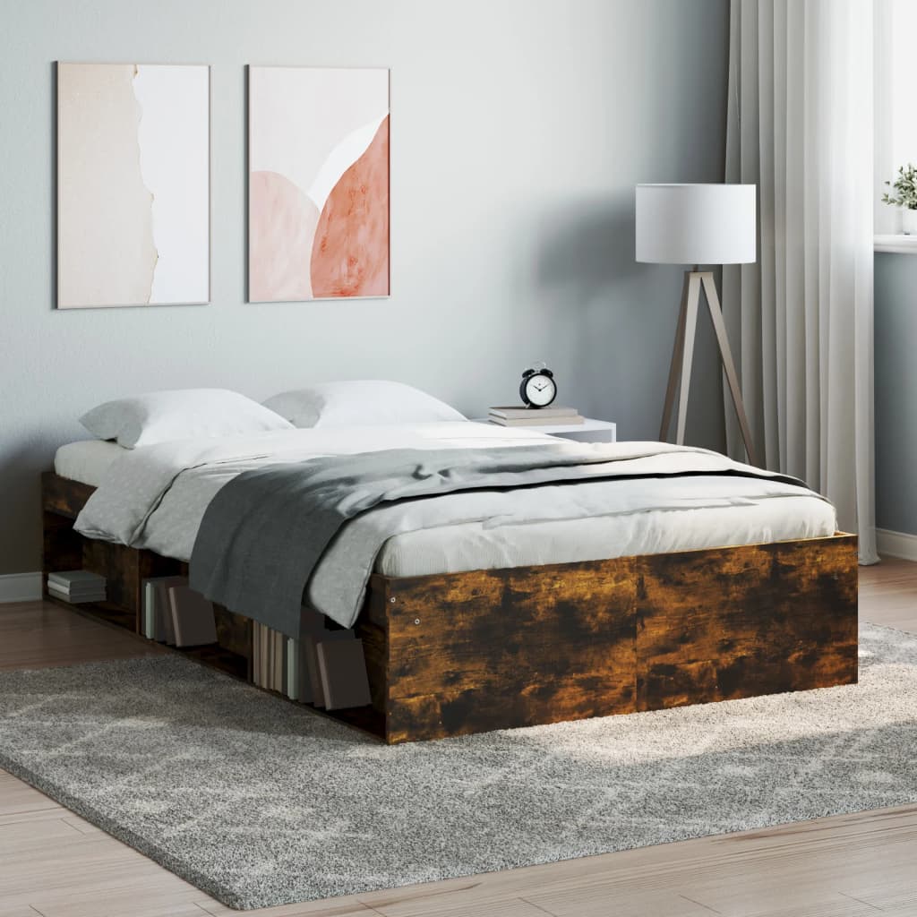 Bed Frame Smoked Oak 120x200 cm - All Things Good