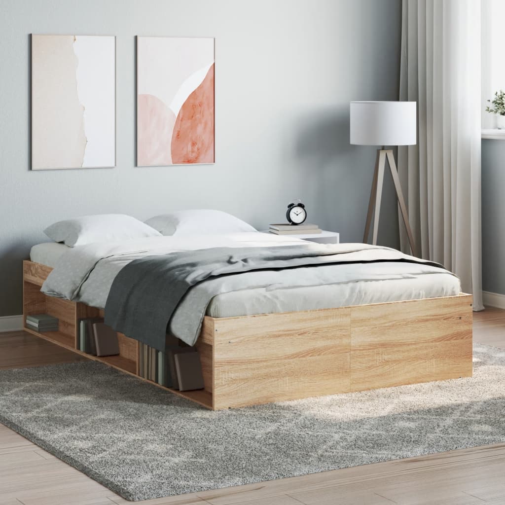 Bed Frame Sonoma Oak 120x190 cm Small Double - Millennium Furniture