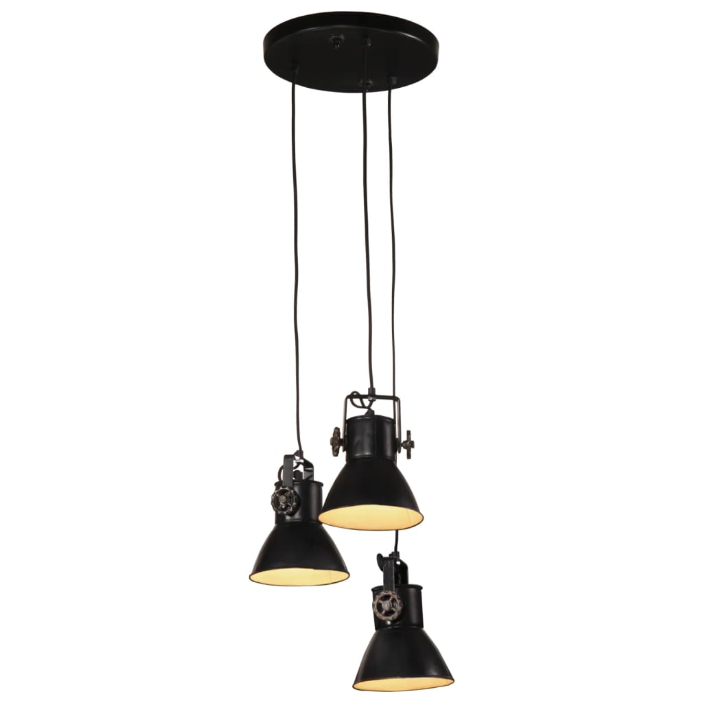 Hanging Lamp 25 W Black 30x30x100 cm E27 - Charlotte Dunes