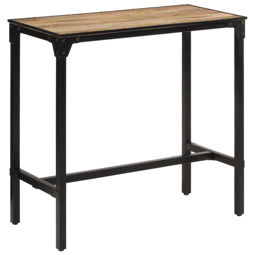 Bar Table 110x55x107 cm Solid Rough Wood Mango - Charlotte Dunes